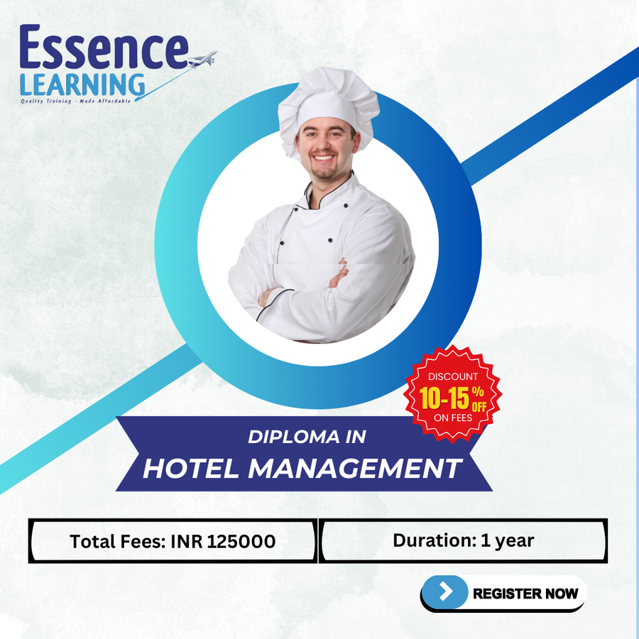 Diploma in Hotel Management at Essence Learning, Bengaluru/Bangalore